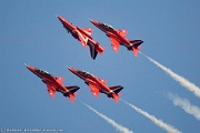 Red Arrows 4-ship roll